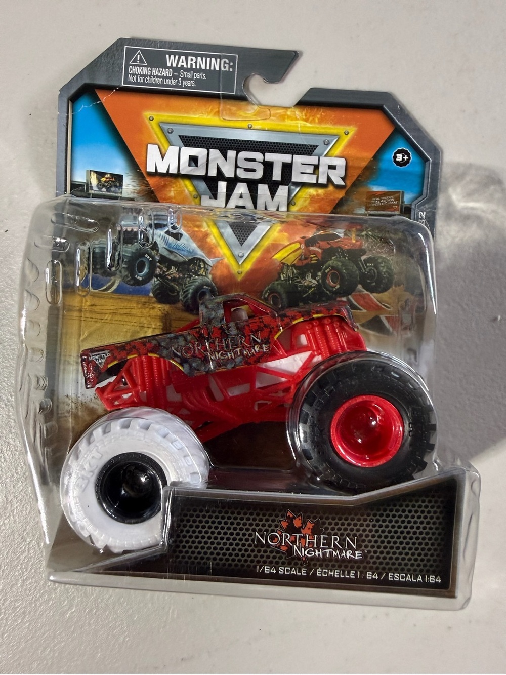 BNWT Northern Nightmare Red Monster Truck Toy
